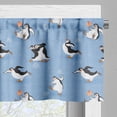 thumbnail image 5 of Ambesonne Cartoon Animal Valance & Curtain, Skating Penguins, 55"x24", Multicolor, 5 of 6