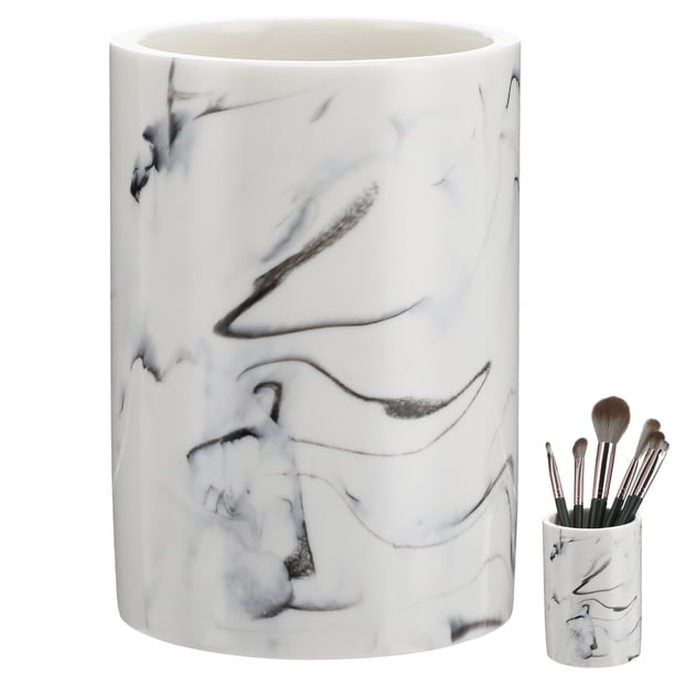 1 taza de mármol para el baño, taza para hacer gárgaras, taza para cepillo de dientes, taza creativa para hacer gárgaras.