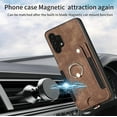 thumbnail image 5 of Phone Case for Samsung Galaxy A32 5G 2021 6.5 inch Wallet Cover with Tempered Glass Screen Protector Wrist Strap Lanyard RFID Card Holder Ring Stand M32 G5 A 32 32A S32 SM-A326U A326U Women Men Brown, 5 of 17