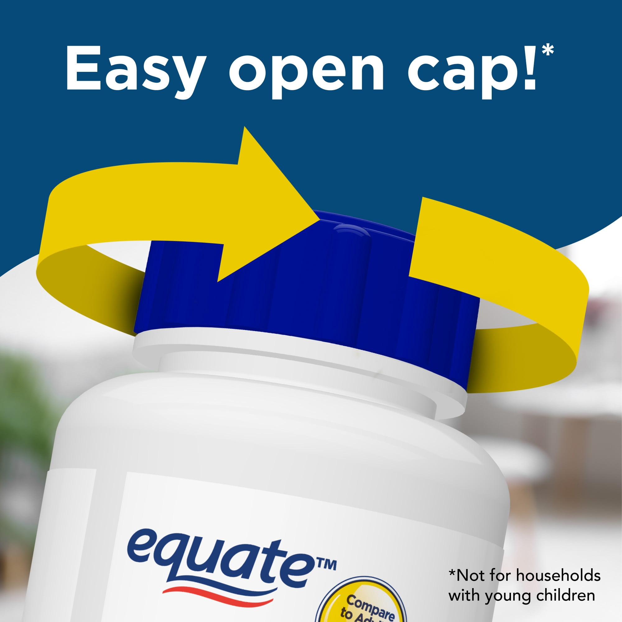 Equate Ibuprofen 200mg Tablets, Pain Reliever and Fever Reducer, 500 Count