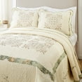 thumbnail image 6 of Mary Jane Farm Vintage Treasure Embroidered Quilted Cotton Bedspread, Queen Size, All Ages, 6 of 10
