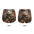 thumbnail image 3 of Hirioo Cute Fallen Leaf Koala for Women's Double Layer Athletic Shorts High-Performance Gym Shorts with Inner Pocket, Elastic Waistband-Small, 3 of 7