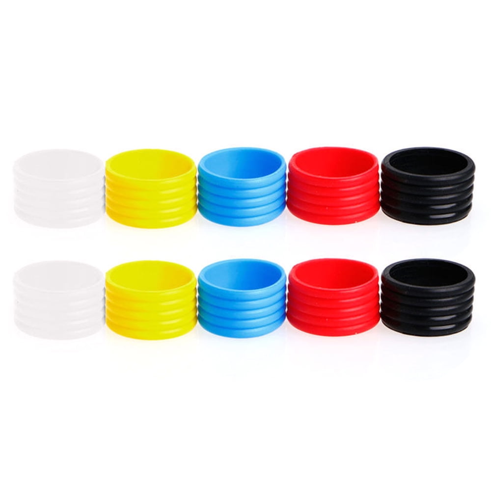 10Pcs Tennis Racket Handle -slip Rings Sweat Absorbent Silicone Tennis Racket Overgrip Tennis Handle Rings