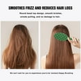 thumbnail image 4 of Green Christmas Snowflake Pattern Hair Brush,Girls Detangling Hair Brush,Glide Through Tangles with Ease for Wet & Dry Hair,8.8"X2.8", 4 of 7