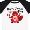 thumbnail image 4 of Inktastic Happy Canada Day Cute Red Beaver with Canadian Flag Boys or Girls Toddler T-Shirt, 4 of 5