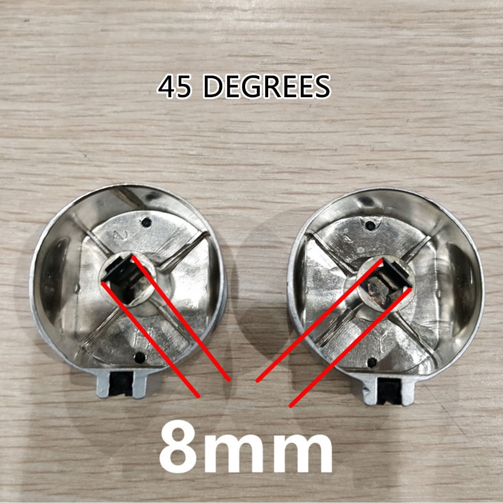 2pcs Gas Range Knob Set Zinc Alloy Rotary Control Accessories Fit for Cooking Appliances Kitchen Stove Household Ovens
