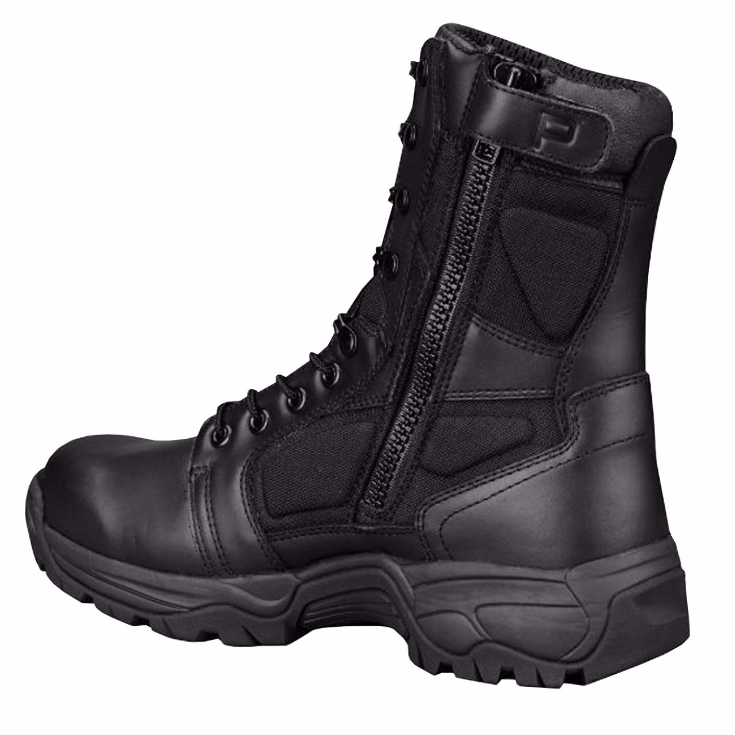 Waterproof Side Zip Work Boots Black 