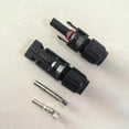 thumbnail image 5 of Yeacher 3 Pairs Mc4 Male/female Double Rings Waterproof Joint Solar Panel Cable Connectors,black, 5 of 5
