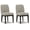 Dark Brown, variant on Signature Design by Ashley Burkhaus Traditional Dining Upholstered Arm Chair, Set of 2, Gray & Dark Brown