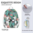 thumbnail image 5 of Doberman Dog Pattern with Flowers Backpack for School,Cute School Bag,Schoolbag with Adjustable Shoulder Straps & Padded Back,15"x11.42"x5.5", 5 of 6