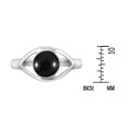 thumbnail image 4 of Mystical Evil Eye w/ Black Onyx Inlay Sterling Silver Ring - 5, 4 of 5