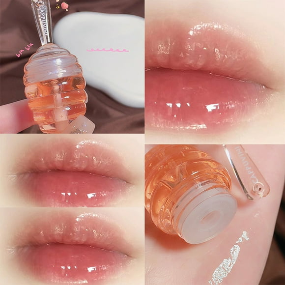 xaoyunyn Moisturizing Lip Oil with Brush Hydrating Lipstick for Nourishing,Plumping Repairing Dry,Chapped Lips Suit Gift for Lip Care Enthusiasts