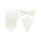 thumbnail image 1 of Conjunto de pañuelo de bolsillo para hombres INSPIRE CHIC, corbata de color sólido, pajaritas gruesas preatadas, set de invierno para fiestas beige, 1 of 6
