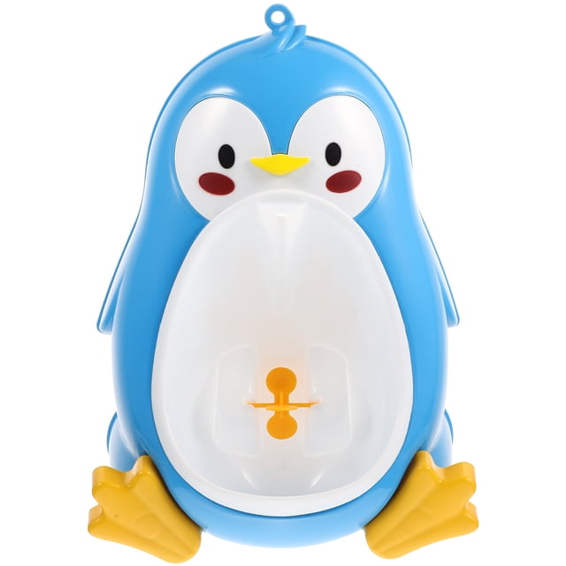 Orinal de pingüino para niños, orinal para orinar, para colgar en la pared del baño.