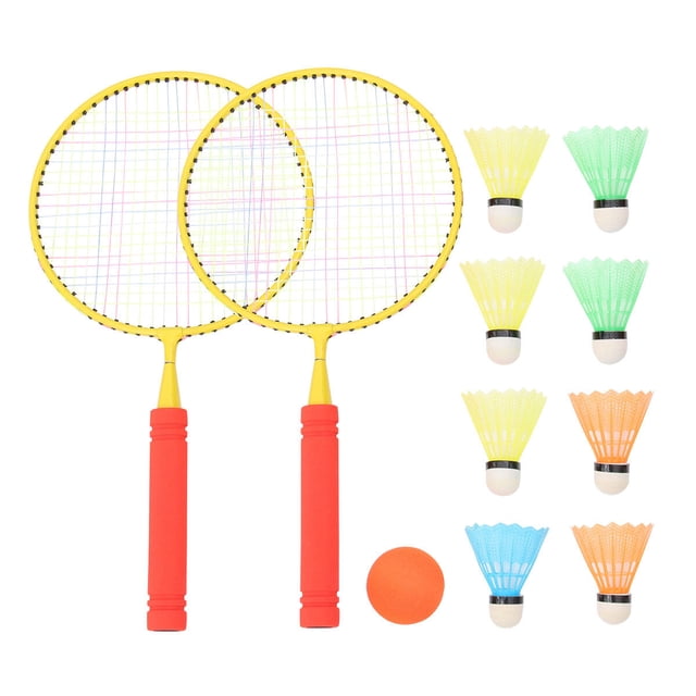 OULII 1 Set Kids Toy Badminton Rackets Nbr for Hand Eye Coordination and Reaction Cultivation