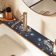 thumbnail image 2 of Yayeee Faucet Mat for Kitchen Sink 30" Diatomite Long Splash Guard Pad, Black Record, 2 Pack, 2 of 7
