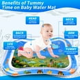 thumbnail image 3 of Tummy Time Mat,Qissep Inflatable Premium Baby Water Play Mat for Infants and Toddlers Baby Water Mats for 3 to 12 Months Promote Development Toys Baby Gifts,Strengthen Your Baby's Muscles, 3 of 7