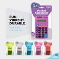 thumbnail image 7 of Enday Solar Battery Basic Calculator Essential School Supplies, Purple 1 Pack, 7 of 7