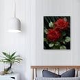 thumbnail image 3 of Nawypu Vintage Black Art Painting Red Rose Wall Art Paintings Modern Abstract Wall Art Decor Flower Art Paint for Bedroom Living Room Home Decor Valentines Gift, 3 of 4