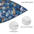 thumbnail image 3 of Pofeuu Hawaiian Style Print Double-sided plush pillowcase Square Throw Pillow Covers Pillows Cover for Living Room Bedroom Sofa Couch Cushion Cover（No pillow core）-24"x24", 3 of 7
