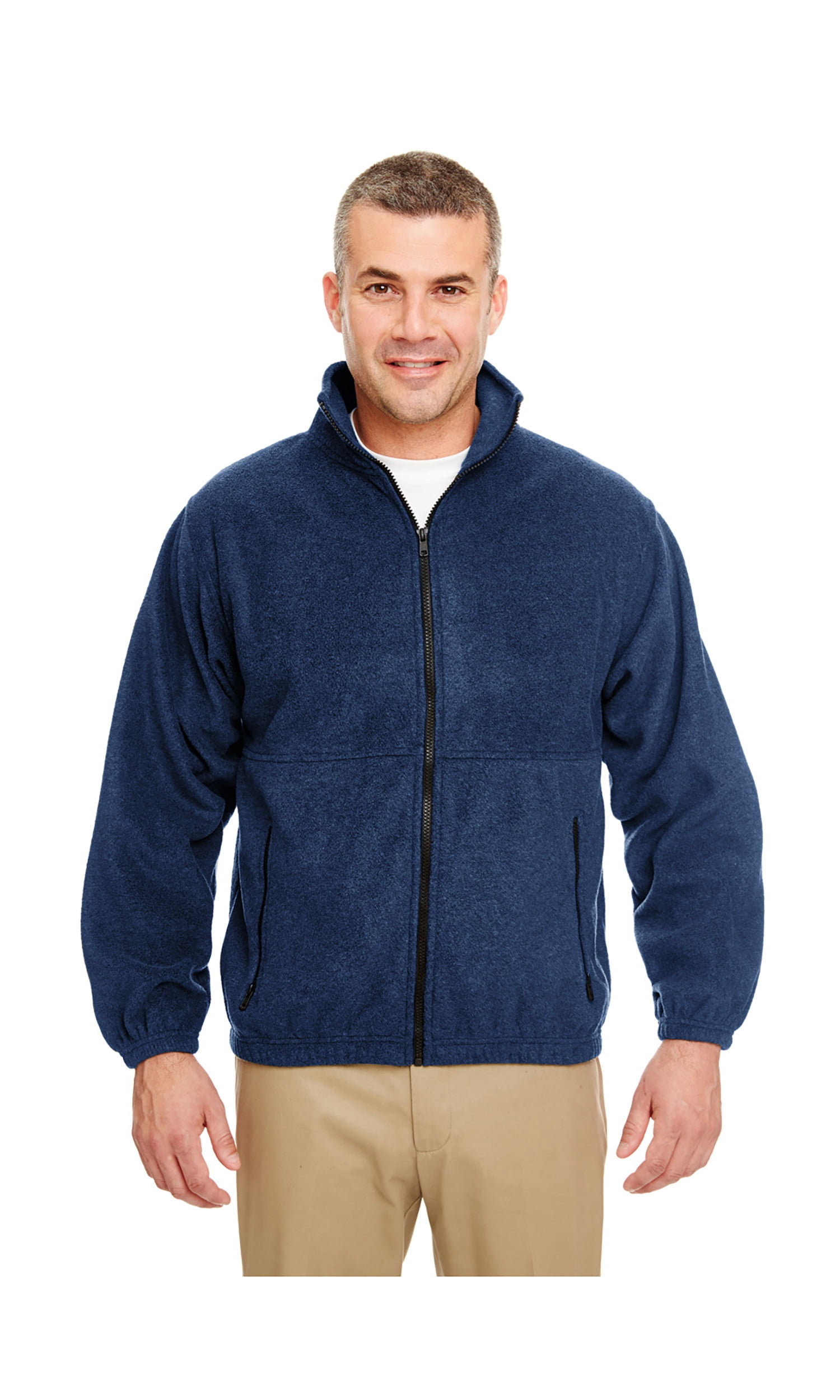 UltraClub Men's Iceberg Fleece Full-Zip Jacket, Style 8485 - Walmart.com