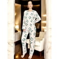 thumbnail image 2 of Set De 2 Pijamas Afelpadas Mujer Polar Pantalón Sudadera Ropa Invierno UNITALLA, 2 of 5