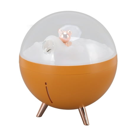 

Air Humidifier Timing Power Off Function Mini Mist Vaporizer Two Spray Modes ABS Space Bear Designed With USB Cable For Children White Pink Orange