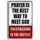 thumbnail image 1 of Metal No Trespassing Signs Private Property Funny Posted Signs No Trespassing For Home Yard Garden Door Wall Metal Sign, 1 of 8