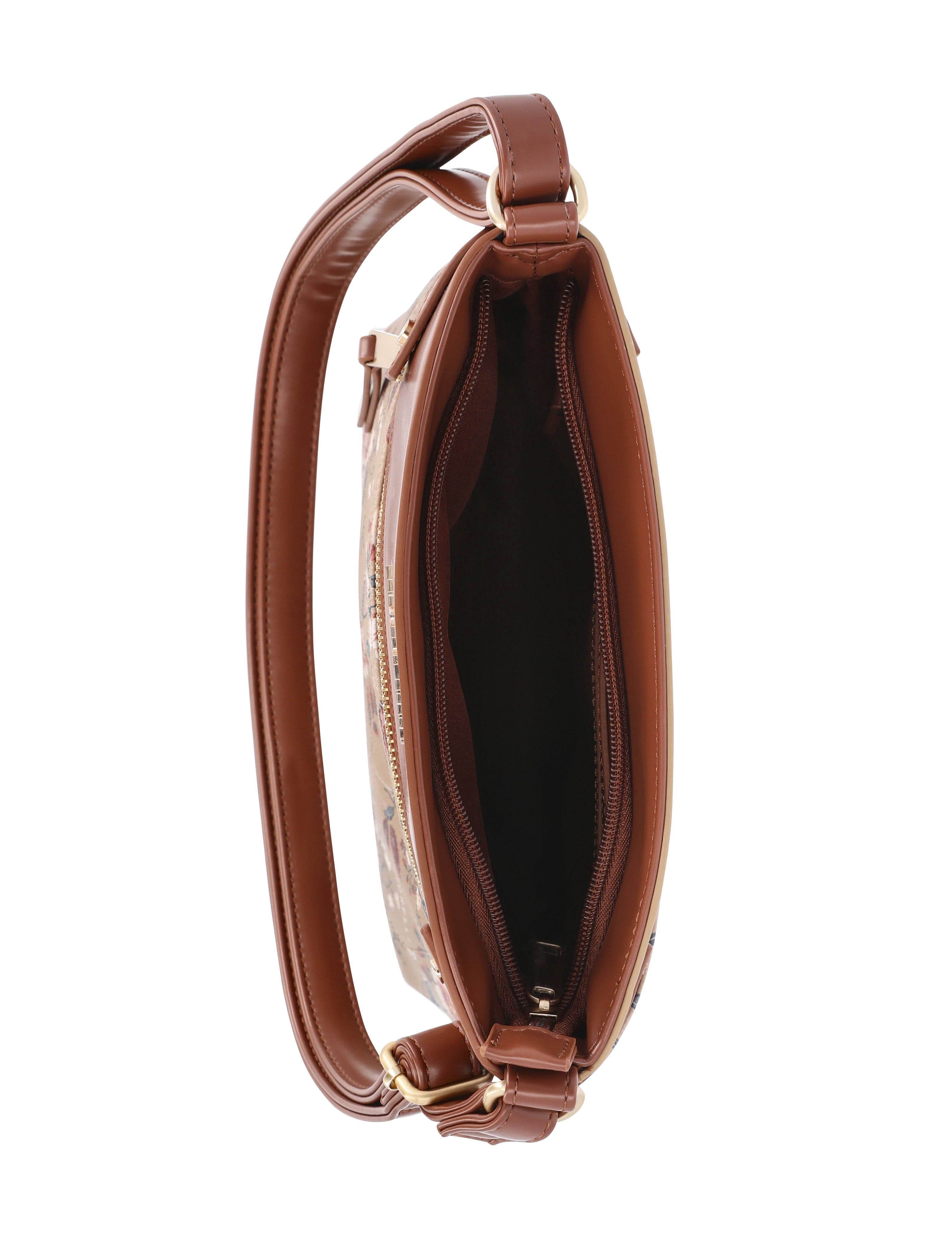 Fiorelli Women's Lila Crossbody Handbag, Brown Floral