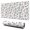 White Cow Moo, variant on Long Mouse Pads for Desk,White Cow Heart Pattern Desk Mats on Top Of Desks, Desk Mouse Pad Extra Large with 3mm Non-Slip Base and Stitched Edge for Gaming,Office,Work,Home 31.5"x11.8"