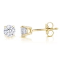 thumbnail image 2 of Vir Jewels 1/4 CTTW Diamond Stud Earrings 14K Yellow Gold Push Backs Round 4 Prong Basket Female, 2 of 6