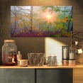 thumbnail image 1 of Morning in Misty Green Forest - Landscape Photo Canvas Art Print, 1 of 3
