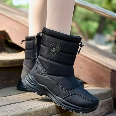 

New Cotton Shoes With Plush And Thick Insulation Snow Cotton Shoes With High Sleeves Extra Wide Calf Winter Boots