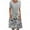Gray, variant on Pntutb Womens Plus Size,Women's Summer Round Neck Short Sleeve Folding Printed Dresses With Pocket