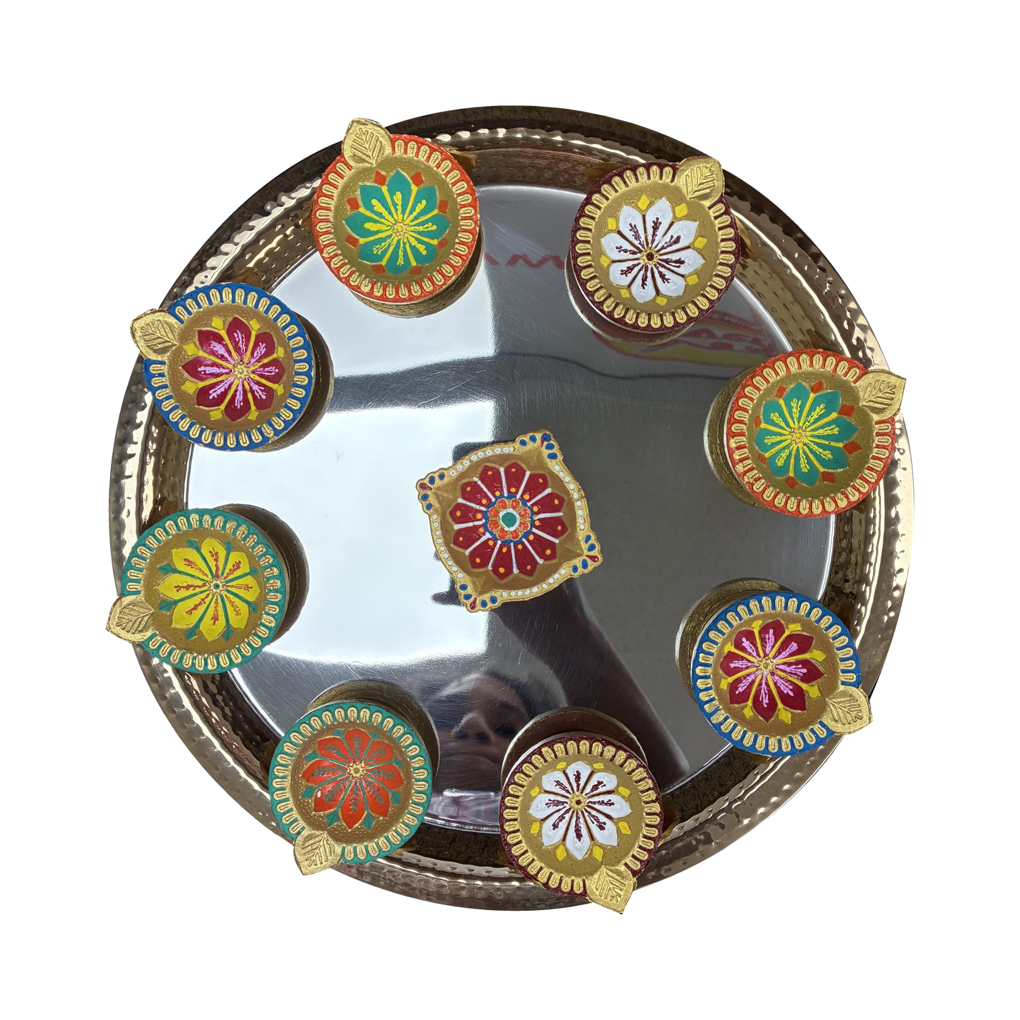 Verka 9 piece diya set