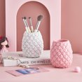 thumbnail image 3 of Adorable Pineapple Shape Pen Holder Adorable Fine Texture Resin Pencil Case for Home, 3 of 8