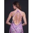 thumbnail image 3 of Bimba Oiseau Causal Long Dos Nu Licou Robe Femmes Imprimé BeachDress-XX-Large, 3 of 6