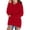 Red, variant on UACY Girls Fuzzy Fleece Sherpa Pullover Hoodie Sweatshirt V Neck Solid Color Fluffy Coat Pockets Cozy Warm Winter Outwear Kids Clothes (Beige, 15-16 Years)
