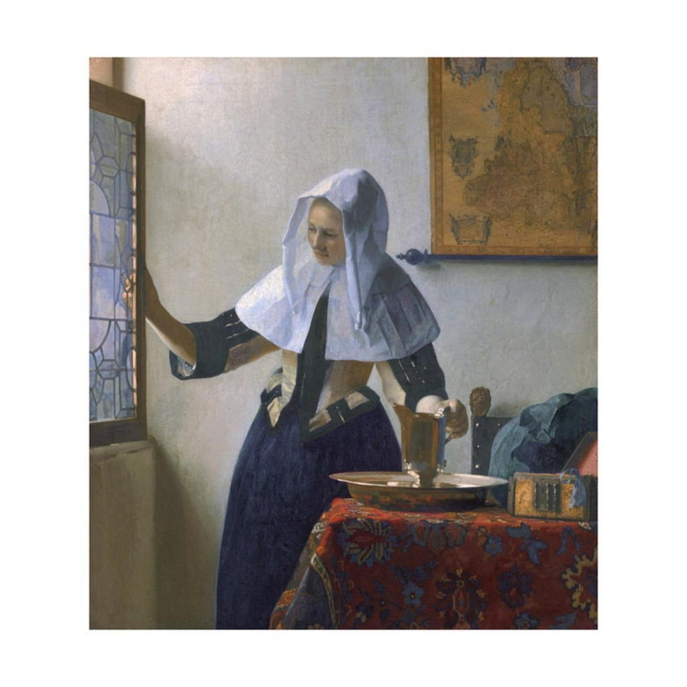 Young Woman with a Water Pitcher Print Wall Art By