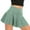 Green, variant on IROINNID Short Elastic Waist Skirt For Women Fake Two-piece Running Gym Yoga Tennis Skirt Solid Color Skirt