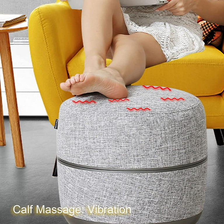 Shiatsu Kneading Rolling Foot Massager Ottoman Electric Vibrating