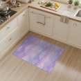 thumbnail image 2 of ODIKA 3'x5' Washable Throw Rug Stain Resistant, Low Profile, Non-Slip Dreamy Cloud Motif Circle Design Featuring Celestial Sparkles for Entryway, Kitchen, Mudroom, 2 of 7