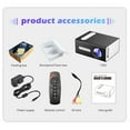 thumbnail image 5 of BOBOMOTI Projector Clearacne 1080P Portable Projector for Bedroom Compatible with iOS/Android/Laptop/HDMI/PC/TV Stick/USB, 5 of 7