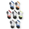 Athletic Works Boys' Ankle Socks, White, 6 Pack + 1 Bonus
