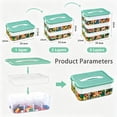 thumbnail image 5 of Toy Organizer for Lego Storage , 3 Layers Stackable Storage Bins with Compartments, Kids Toy Container Box,Clear Building Blocks Container Box with Baseplate Lids, 5 of 8