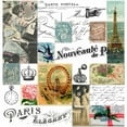 thumbnail image 2 of De Lauzun, Marion  20x20 White Modern Wood Framed Museum Art Print Titled - French Stamps White, 2 of 4