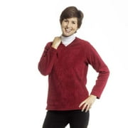 Catalina Plush Fleece Vneck Top
