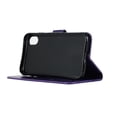 thumbnail image 2 of iPhone XR Case, iPhone XR 2018 Case - Allytech Premium Wallet PU Leather with Fashion Embossed Flower Magnetic Clasp Card Holders Flip Cover with Hand Strap, Purple, 2 of 6