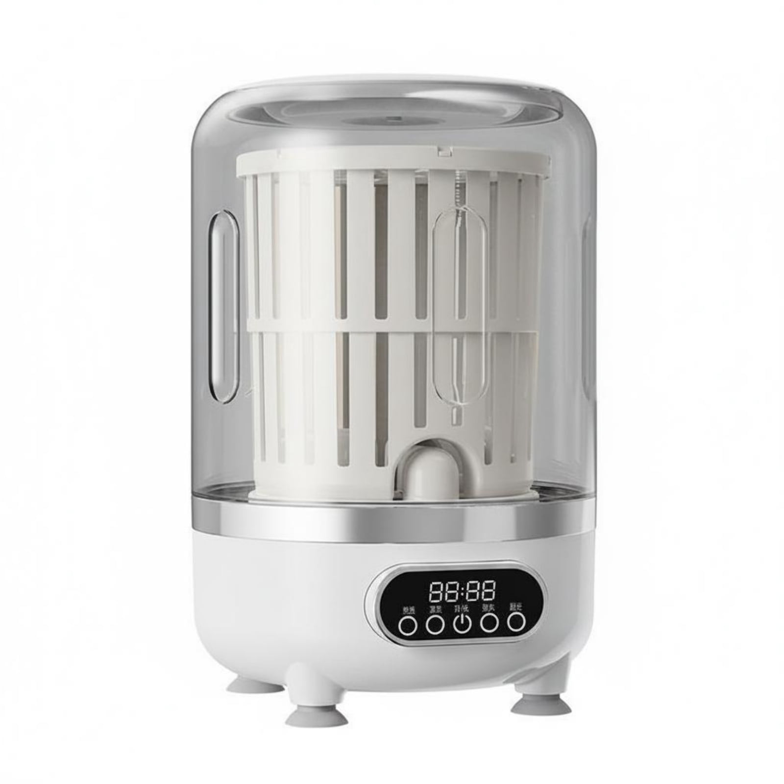 predolo Underwear Washer Wireless Sock Washer Easy to Carry Portable Mini Washing Machine for Dorm, Small Laundry, White