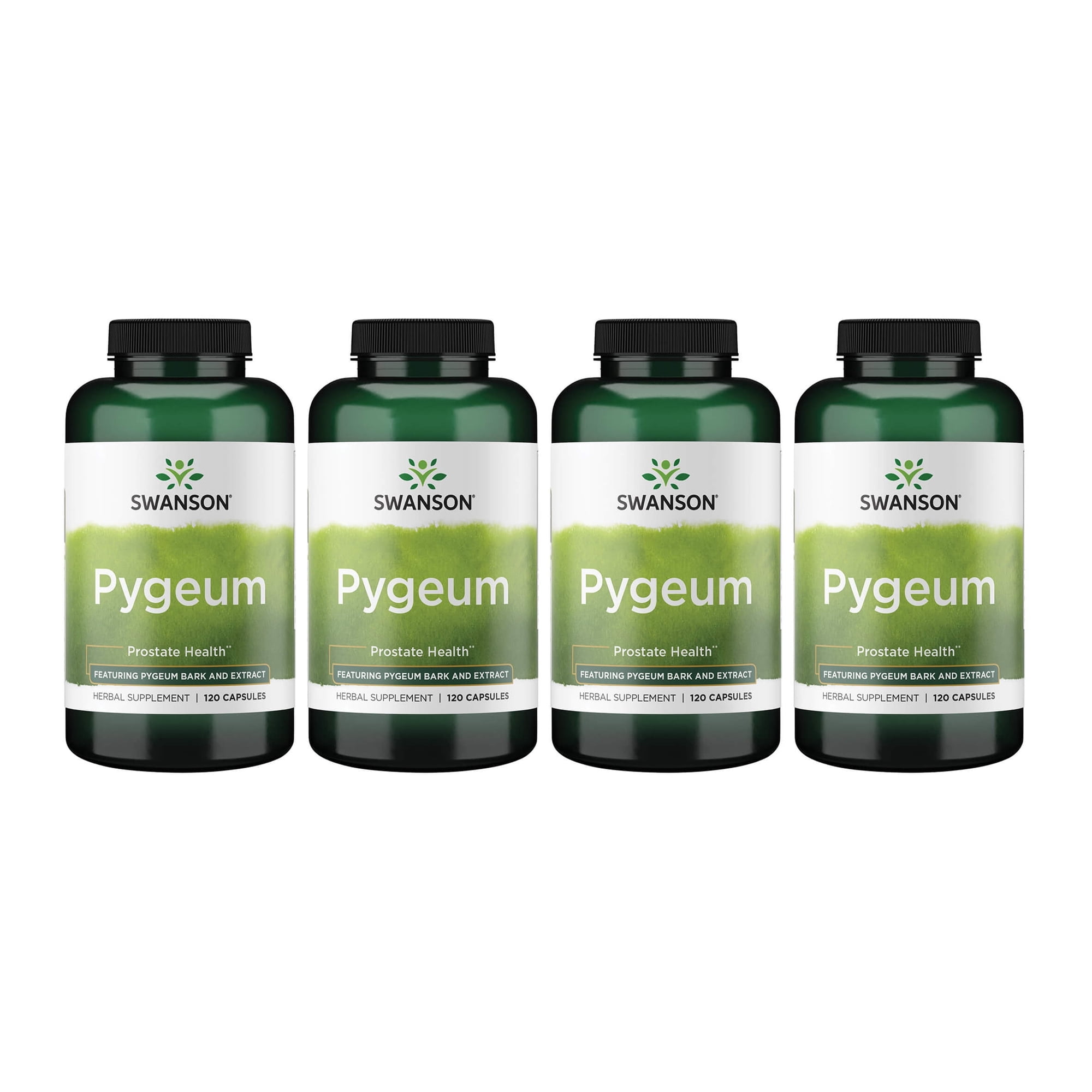 Swanson Pygeum - Herbal Supplement - Men's Health Supplement - (120 Capsules Each, 400 mg) 4 Pack